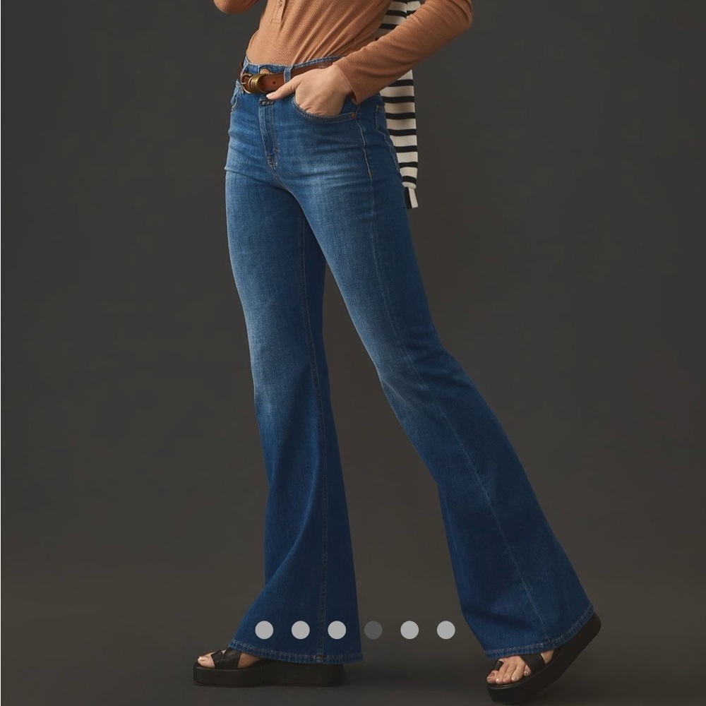 Anthropologie - High rise flare jeans